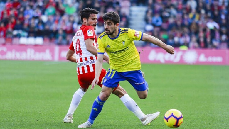 Kèo xiên Almeria vs Cadiz, 20h00 ngày 18/3